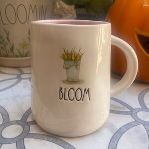 Rae Dunn Bloom Mug with Floral Bucket Design